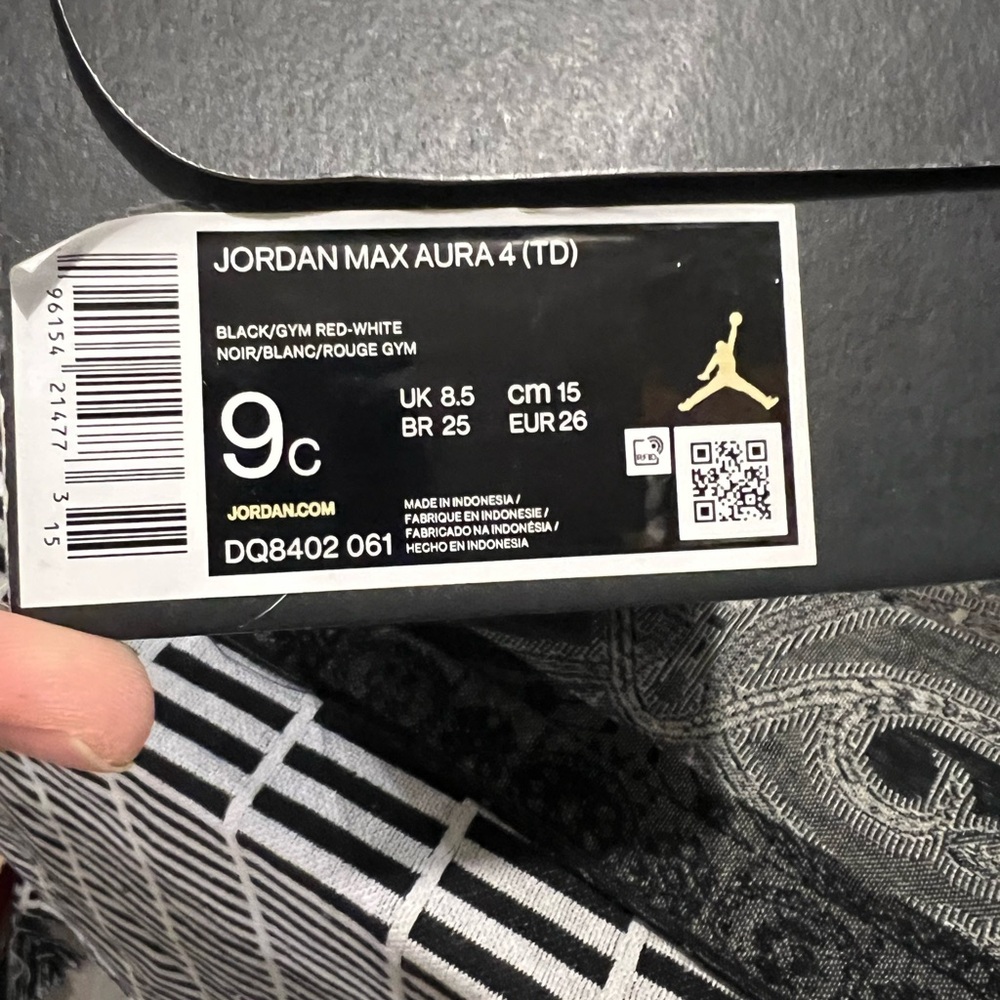 Jordan Max Aura 4 (TD)-size 9c - Picture 7 of 11